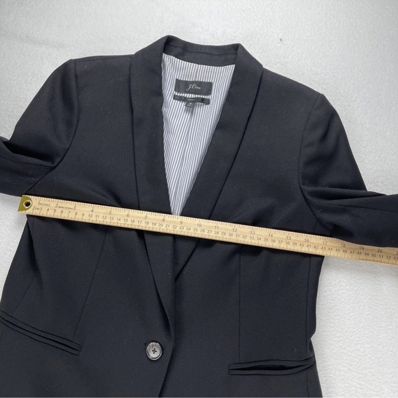 J. Crew Parke Women's Size 6 Wool Blend Blazer Jacket Black Shawl Collar Career - Picture 10 of 14